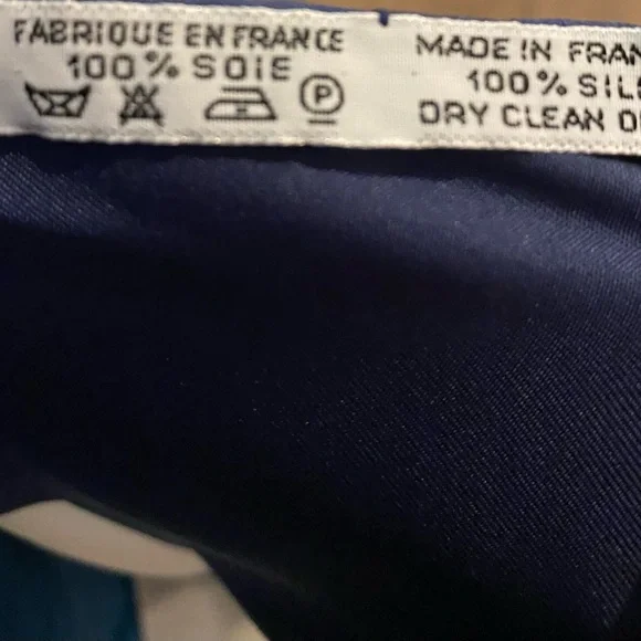 Hermès NIB Silk Lg (90)
Brides de Gala Scarf.
No callouts! Blue trim - Picture 4 of 7